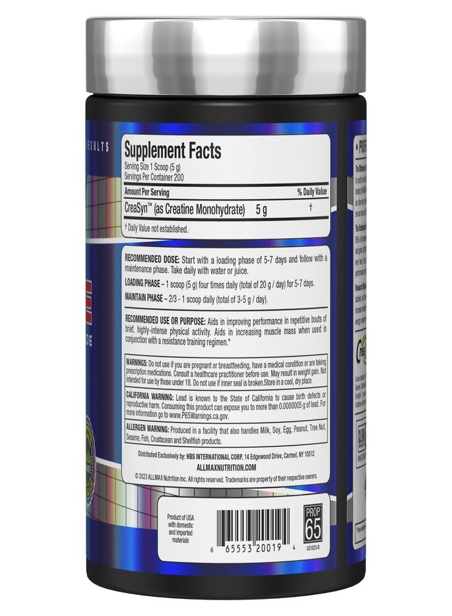 ALLMAX Nutrition Creatine Monohydrate Powder, 1000g - Image 3